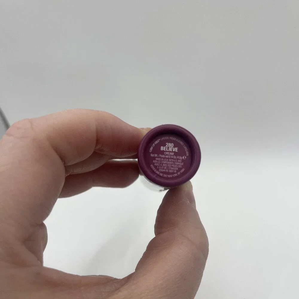 Almay Lip Vibes Lipstick with Vitamin E Oil & Shea Butter, 280 Believe,  0.14 Oz